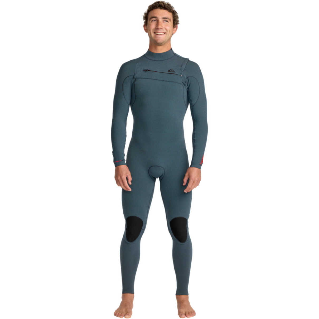 2026 Quiksilver Mens Highline 3/2mm Chest Zip Wetsuit 25AW213500 - Blue Fog
